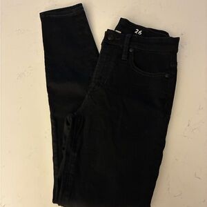 Black J Crew Skinny Jeans size 26